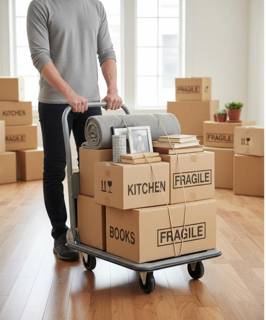 Professionele Platformwagen | 150 kg Draagvermogen | Opvouwbaar & Compact | Zilver/Zwart | Ultiem Verhuisgereedschap