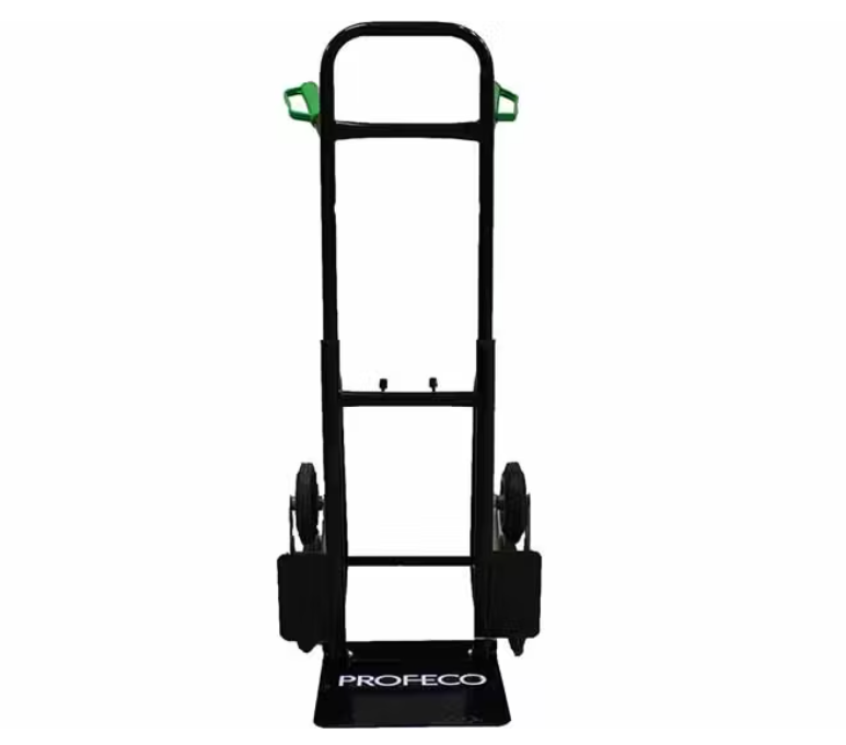 Profeco Traploper Steekwagen – 250 kg – Opvouwbare Transportwagen voor Trappen – Zwart/Groen – Verhuishulp