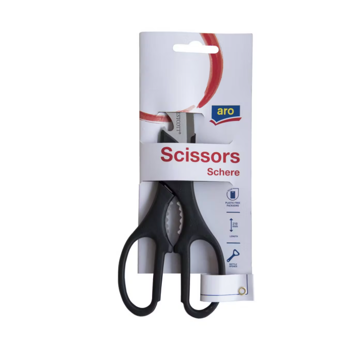 ARO SC03 Professionele Kantoorschaar | 21 cm Microvertanding | Multifunctioneel | Inclusief Flesopener