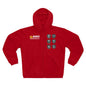 BanziVerhuismateriaal Zip-Up Workwear Hoodie “Built for Movers” – Flaming Red (Unisex)
