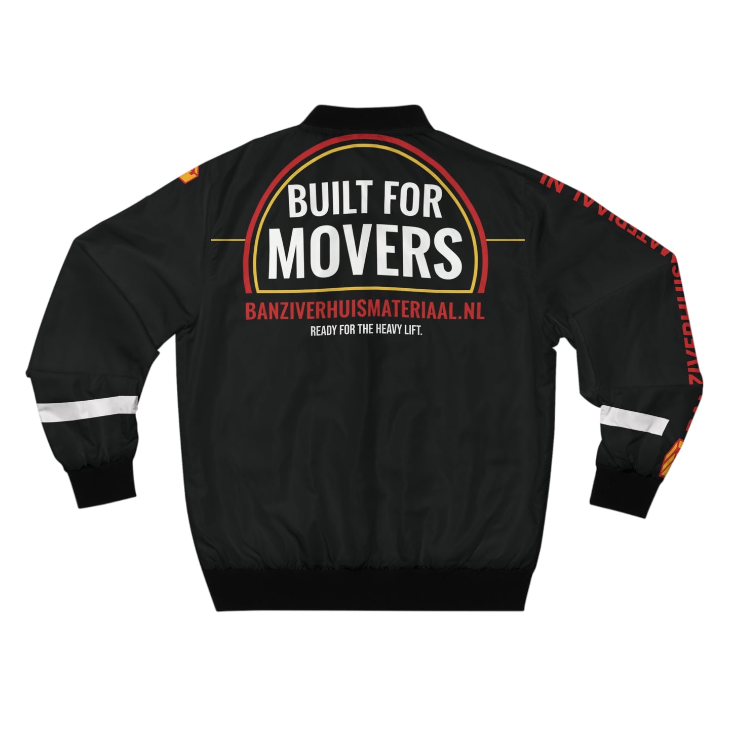 BanziVerhuismateriaal Bomber Jacket (Black) | Built for Movers Edition
