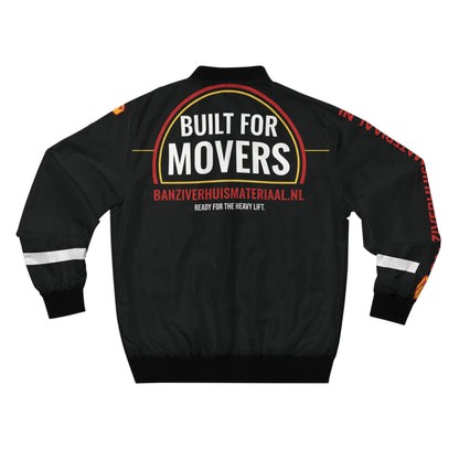 BanziVerhuismateriaal Bomber Jacket (Black) | Built for Movers Edition