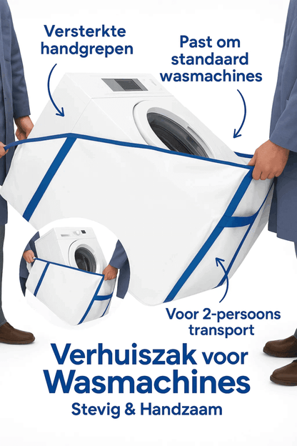 Lifty Witgoedzak | Verhuiszak voor Wasmachine & Koelkast | 4 Lussen | Ergonomisch Tillen | Herbruikbaar