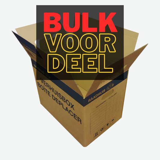 Ultiem Verhuisdozen Bulkpakket | Tot 1000 Dozen | B-Golf Karton | Maximaal Bulkvoordeel | Professionele Verhuisoplossing