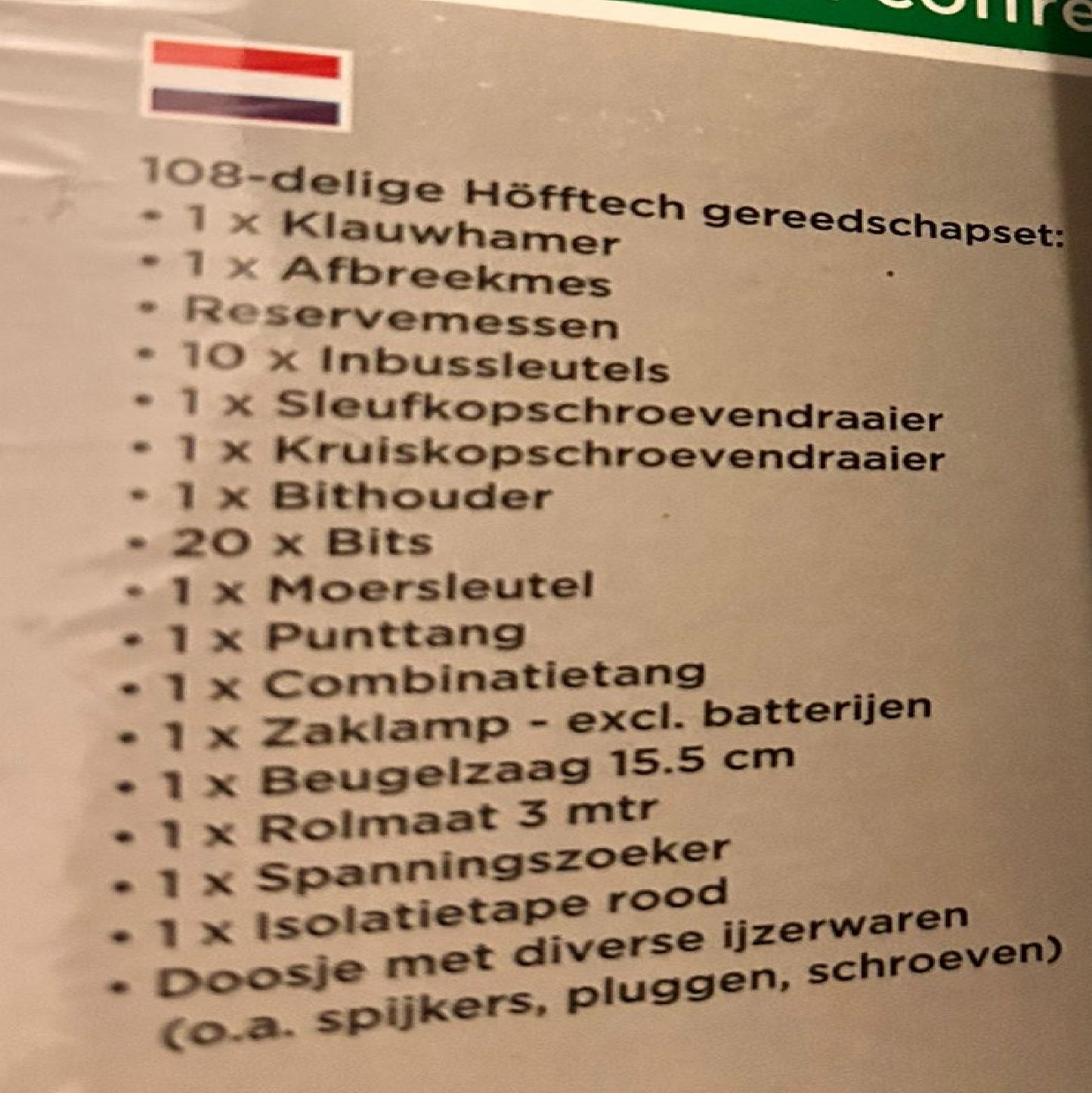 Höfftech Gereedschapsset in Koffer – 108-delig