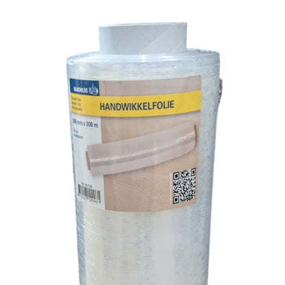 Raadhuis Handwikkelfolie Transparant – 20 micron, 500mm x 300m