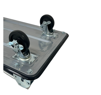 Professionele Platformwagen | 150 kg Draagvermogen | Opvouwbaar & Compact | Zilver/Zwart | Ultiem Verhuisgereedschap